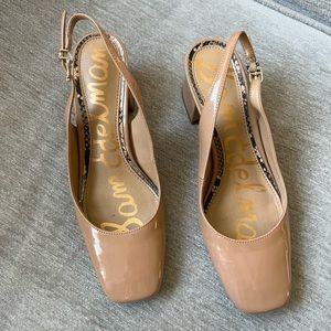 Barely worn Sam Edelman beige mini heels